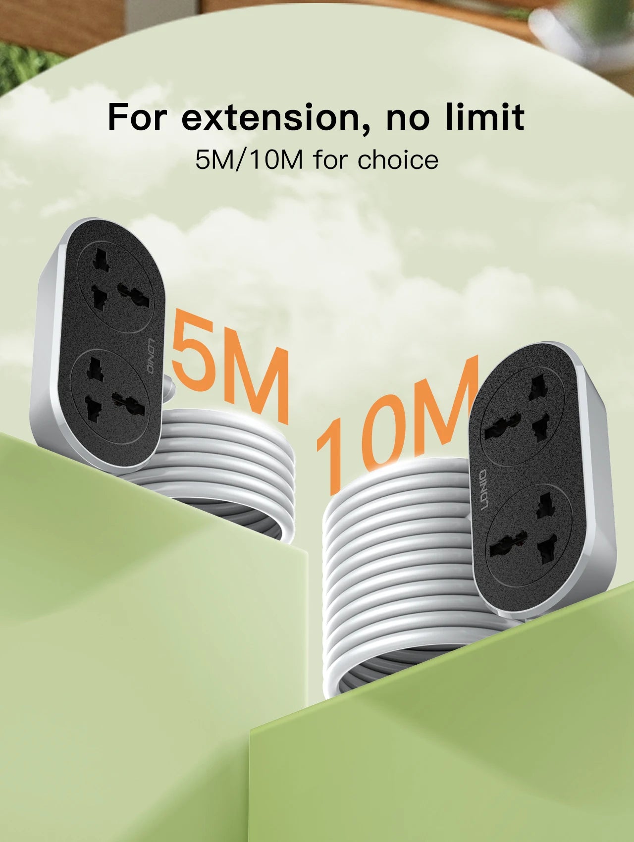 Power Strip Extension Cord 5M/10M Cable UK EU US Plug Multiprise Universal Outlets Home Indoor Outdoor Plug Sockets Engineering
