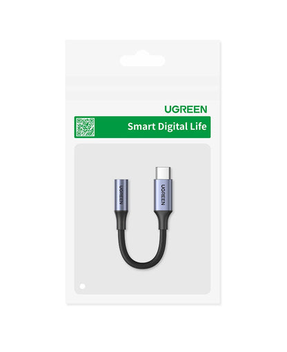 UGREEN USB Type C to 3.5mm Earphone USB C Cable USB C to 3.5 Headphone Adapter Audio Cable For Xiaomi Mi10 HUAWEI P30 Oneplus 9
