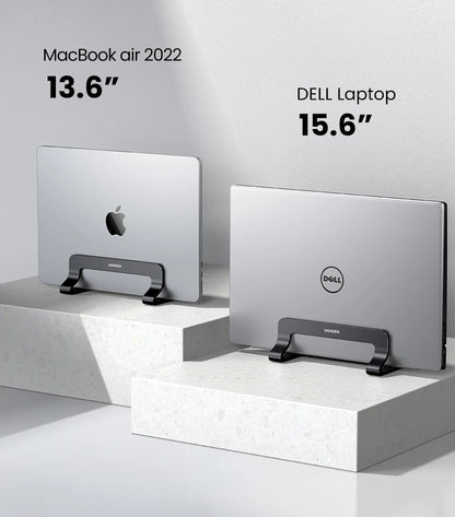 UGREEN Vertical Laptop Stand For MacBook Pro Aluminum Portable Notebook Stand Laptop Support MacBook Air Pro Tablet Phone Stand