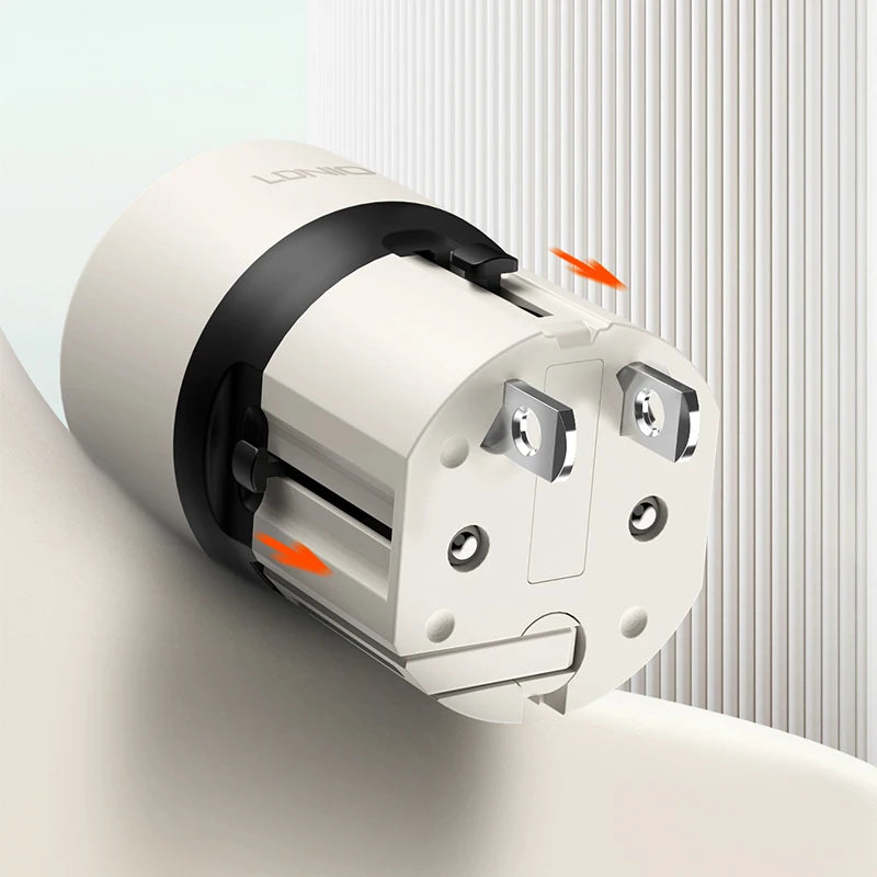 LDNIO universal travel adapter mobile phone fast charger PD30W UK/EU/US/AU international adapter for iphone 16/15/14/13/12/11pro