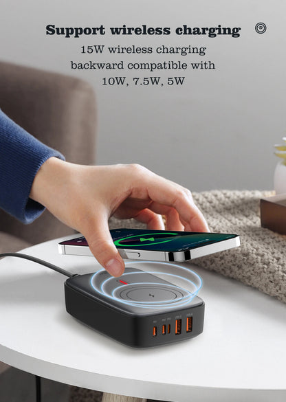 LDNIO 140W Fast Charger With Magsafe Wireless Charger For Iphone 16 15 14 13 12 Pro Max Phone/Laptop/iPad Usb fast Chargers